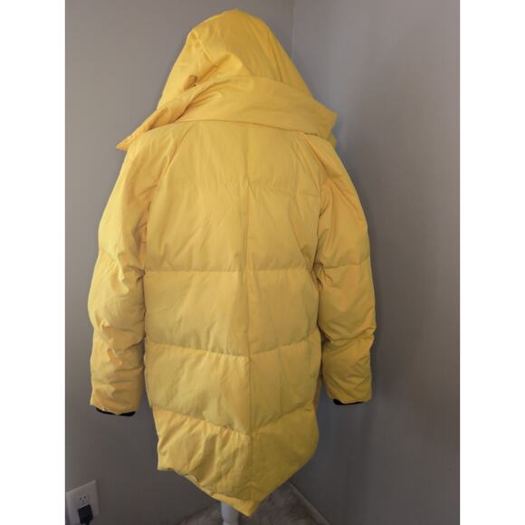 Orolay yellow outdoor puffer down insulated winter snow jacket Sm - Picture 6 of 14